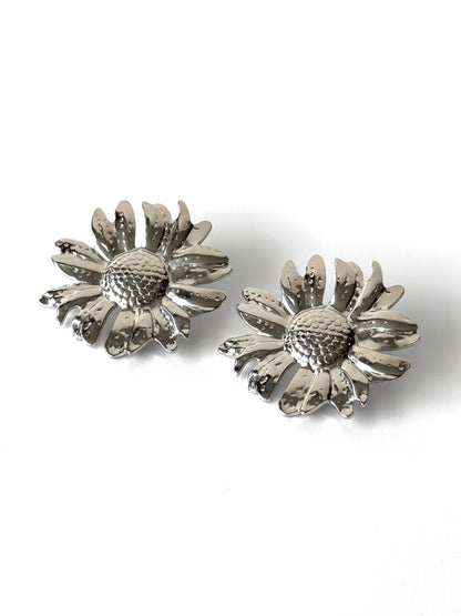 Aros de acero modelo #919 plateado