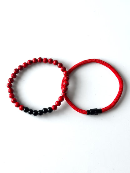 Pulsera roja para hombre #3