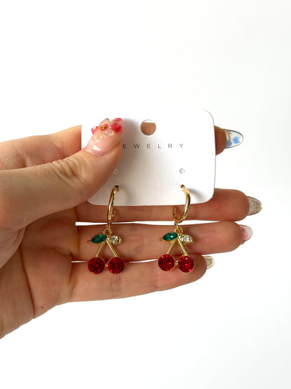 Aros de fantasía cherry #1005 dorado