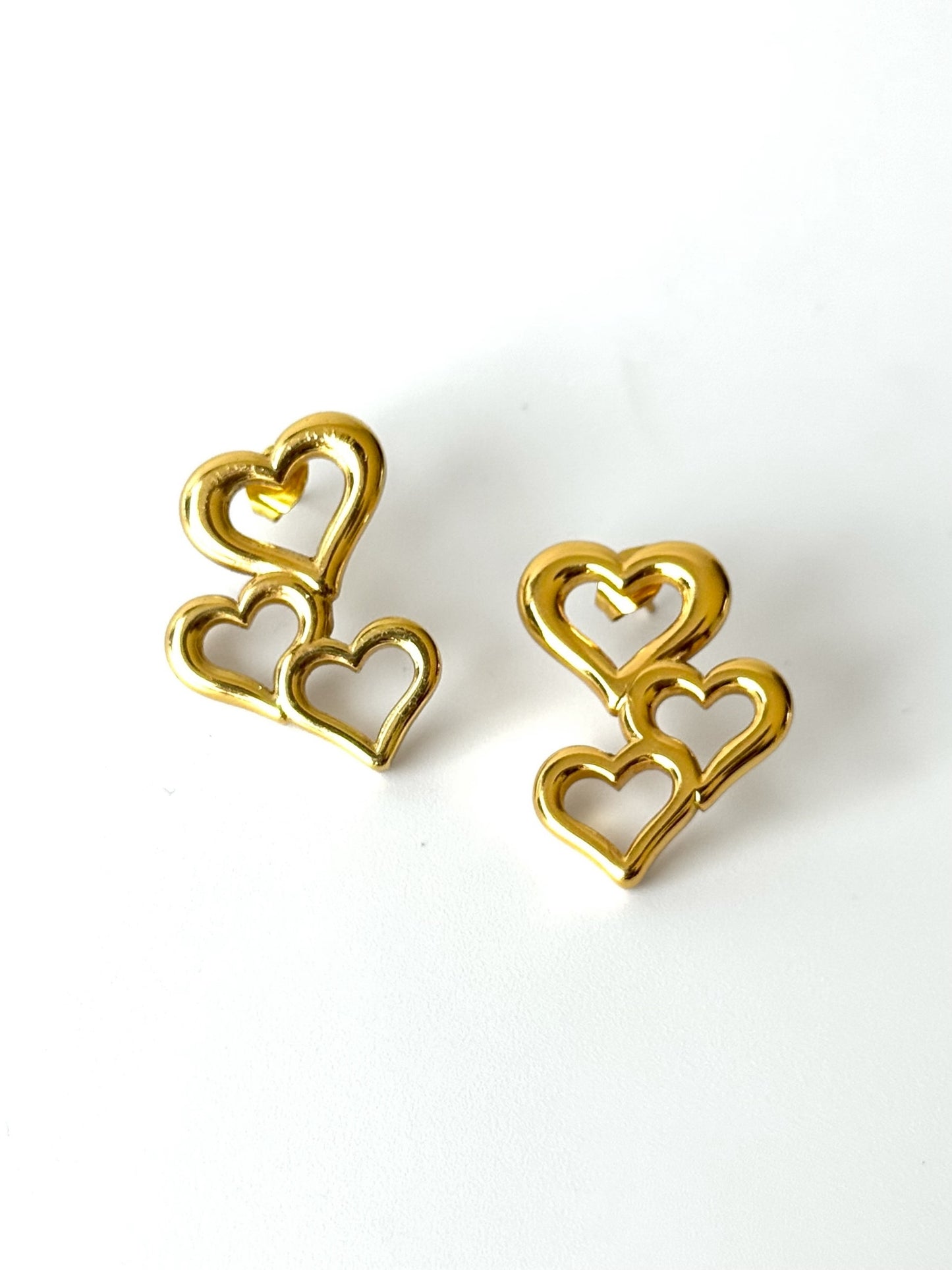 Aros de acero modelo #908 dorado