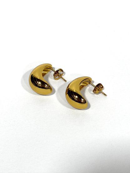 Aros de acero modelo #643 dorado