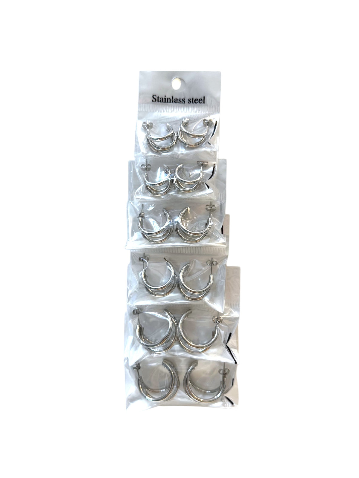 Aros 3 argollas plateado