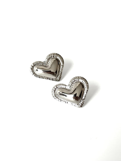 Aros de acero modelo #922 plateado
