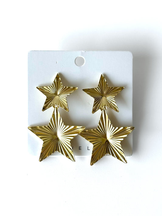 Aros de fantasía #1021 dorado