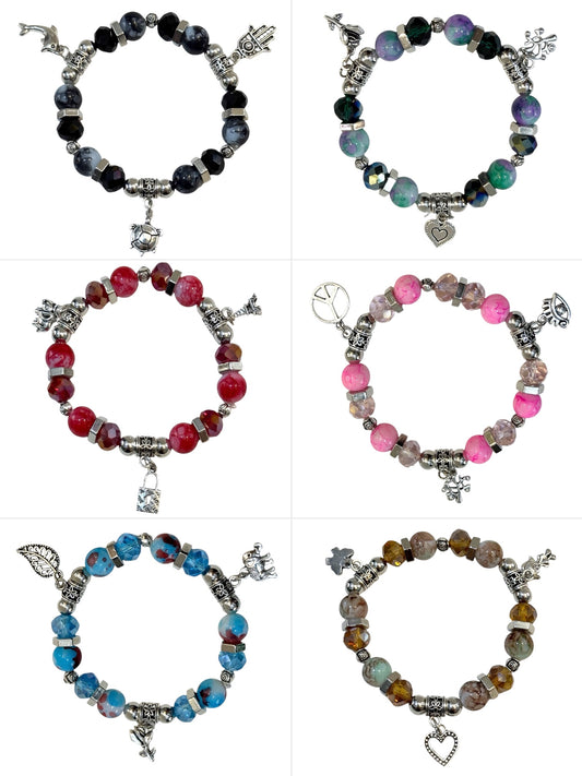 Pulsera Elasticada #Piedra mulricolor