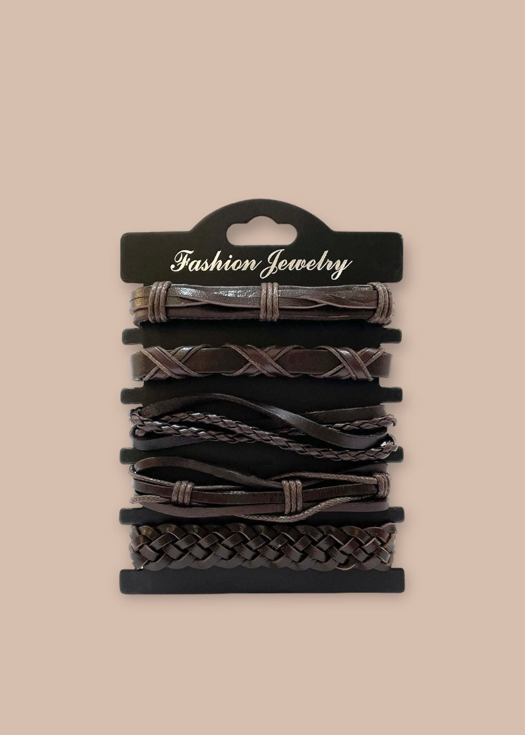 Pulsera combi de cuero modelo #019