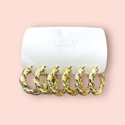 Oferta aros de fantasía #Dorado