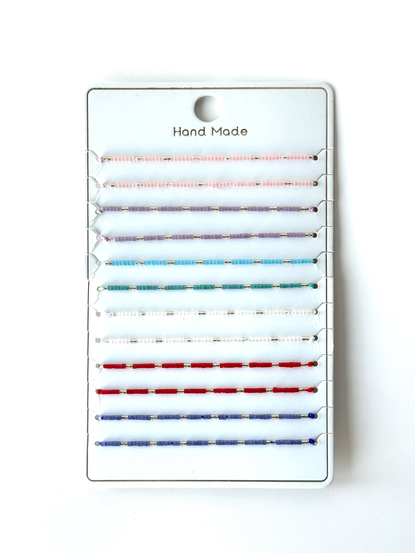 Pulsera mostacilla japonés #1032 plateado