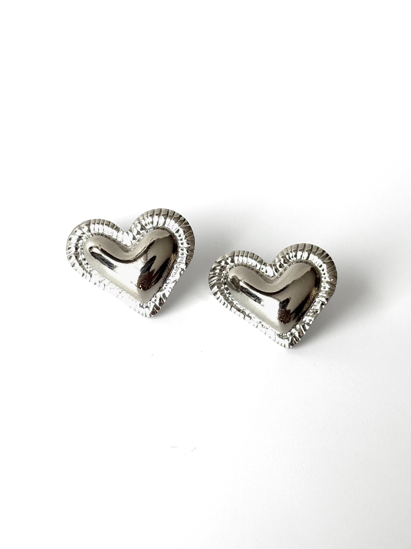 Aros de acero modelo #922 plateado