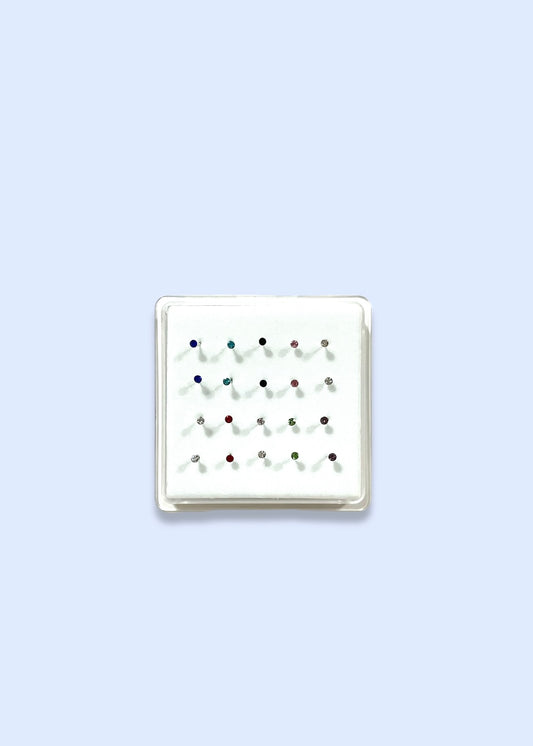 Plata 925_Puntos de colores medianos