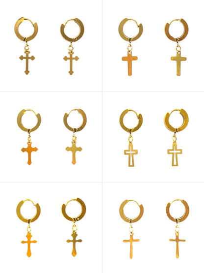 Argolla con cruz dorada