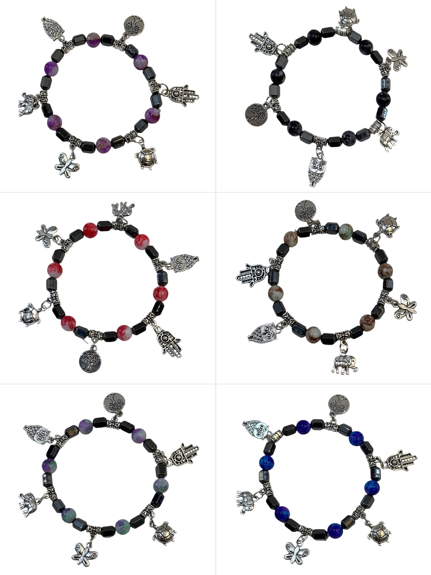 Pulsera Elasticada #Piedra multicolor