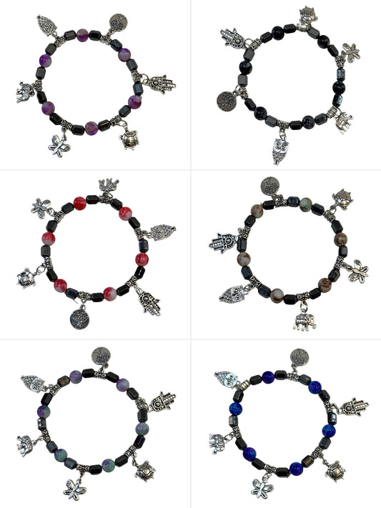 Pulsera Elasticada #Piedra multicolor