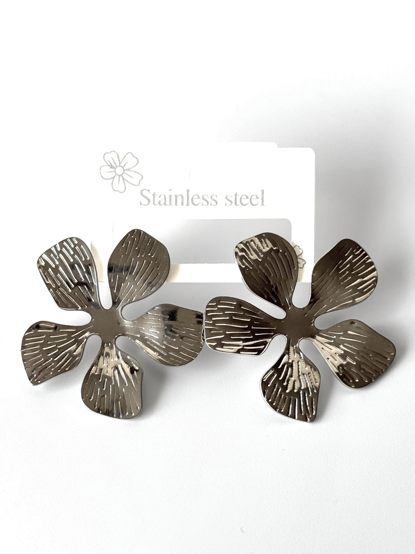 Aros de acero modelo #912 plateado