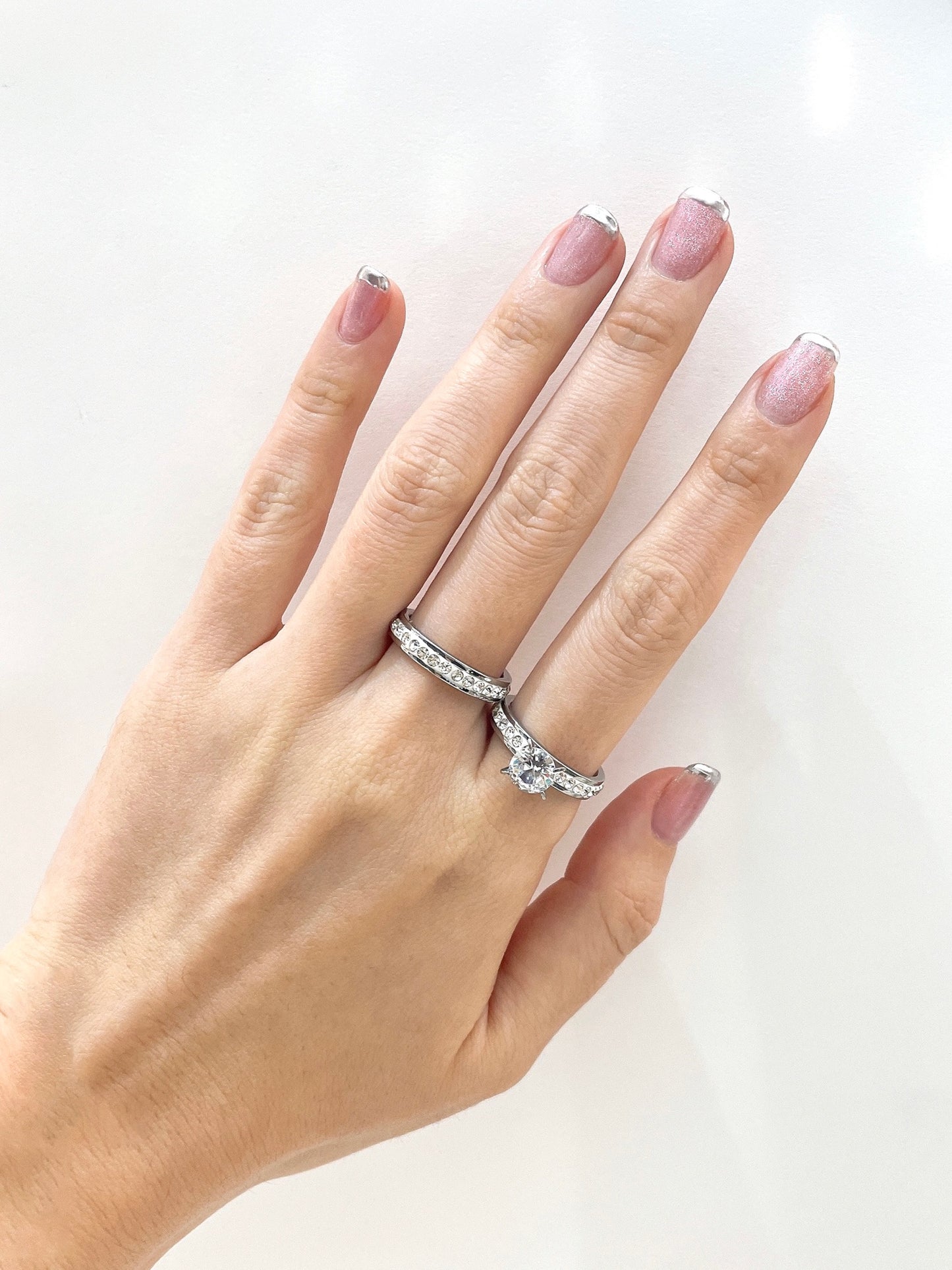 #35 ARGOLLA DOBLE CON STRASS P