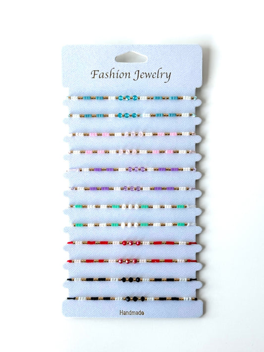 Pulsera multicolor #951 dorado