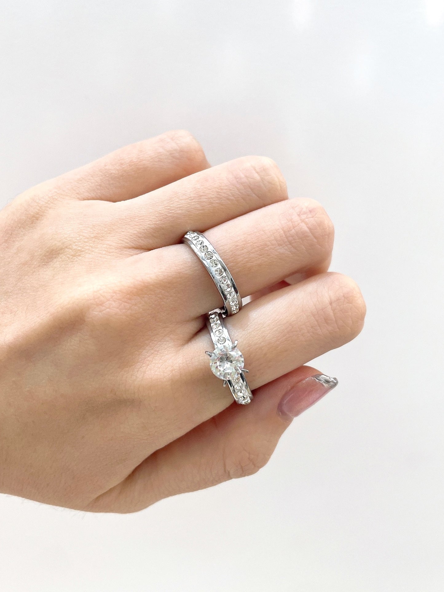 #35 ARGOLLA DOBLE CON STRASS P