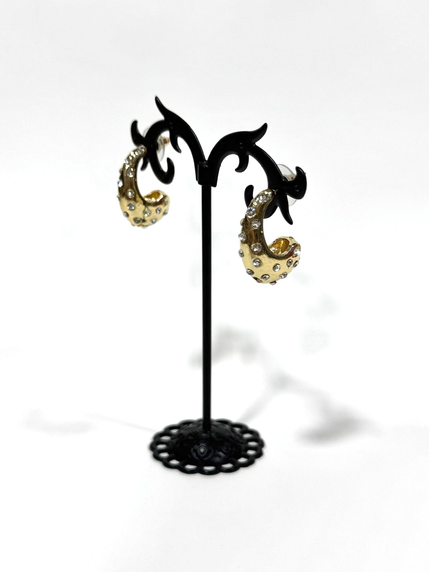 Aros Strass de fantasía #637 dorado