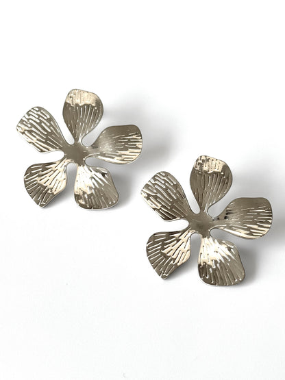 Aros de acero modelo #912 plateado