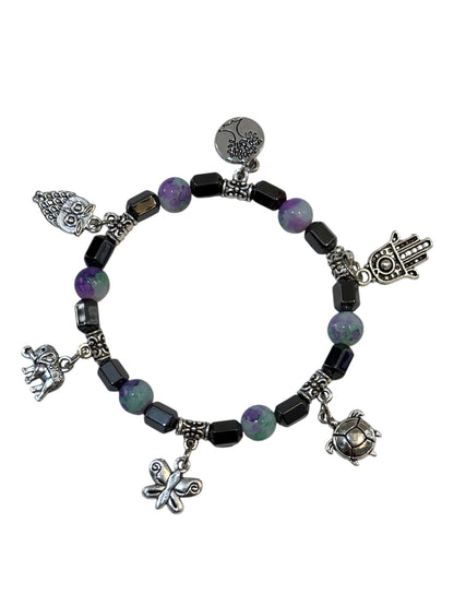 Pulsera Elasticada #Piedra multicolor