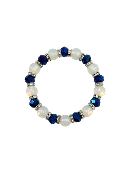 Pulsera Elasticada #Piedra luna multicolor