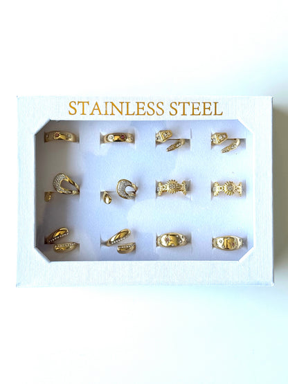 #60 ARGOLLA STRASS MULTIDISEÑO #Dorado