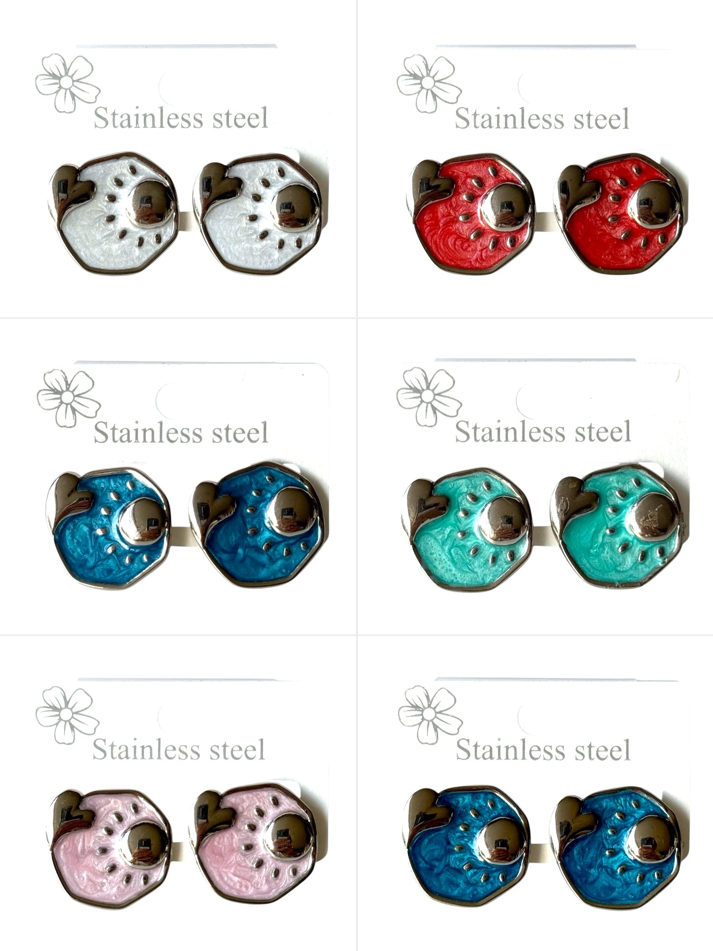 Aros de acero modelo #849 (6 unidades)