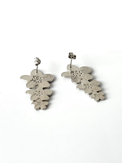 Aros de acero modelo #898 plateado