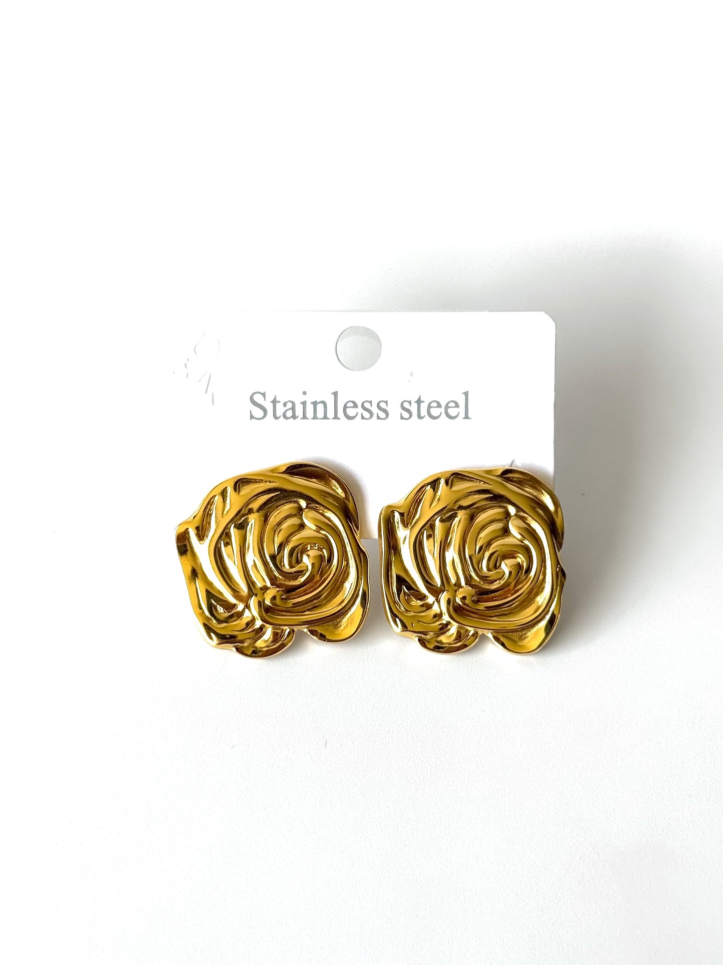 Aros de acero modelo #904 dorado