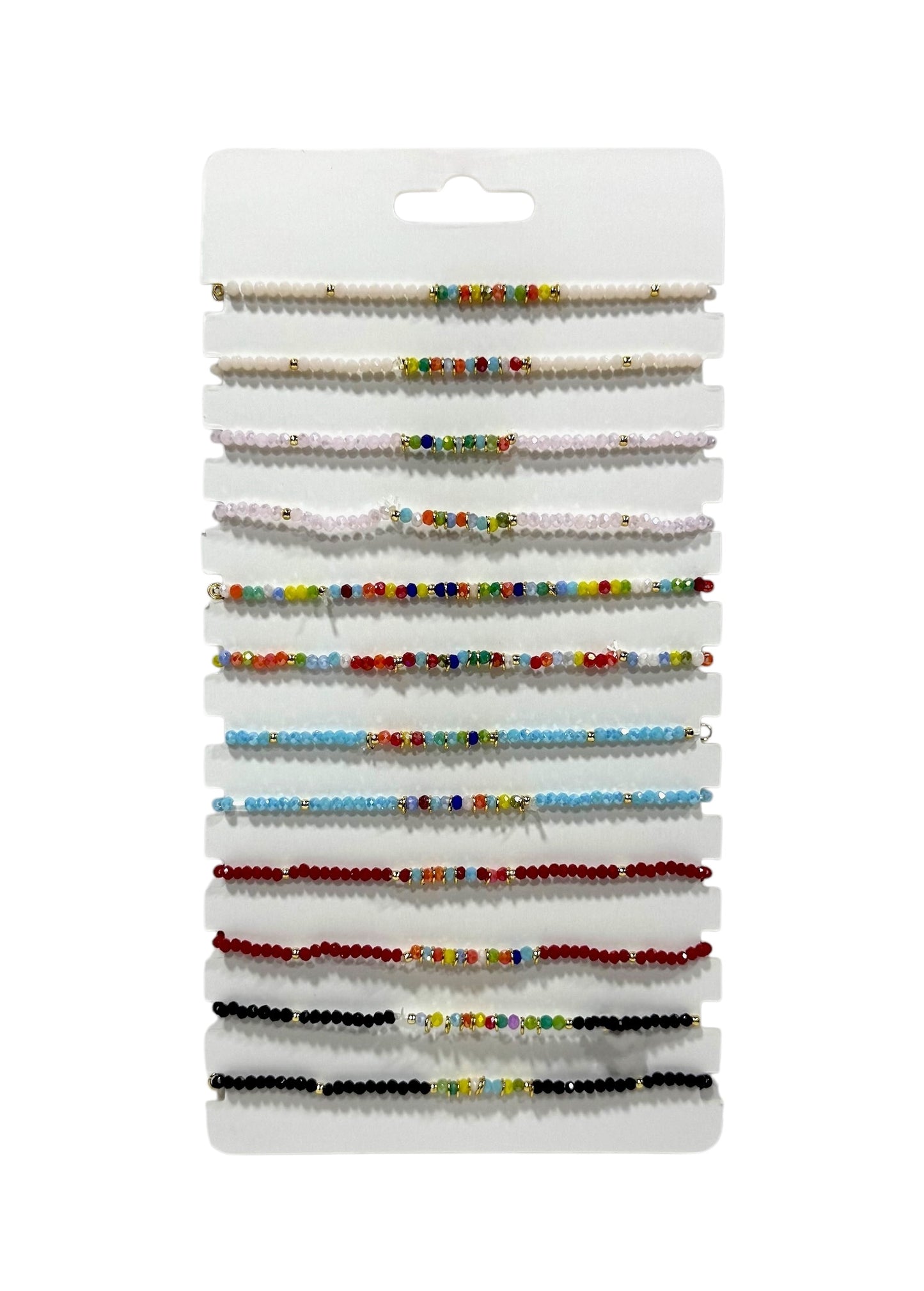 Pulsera de mostacilla elasticada