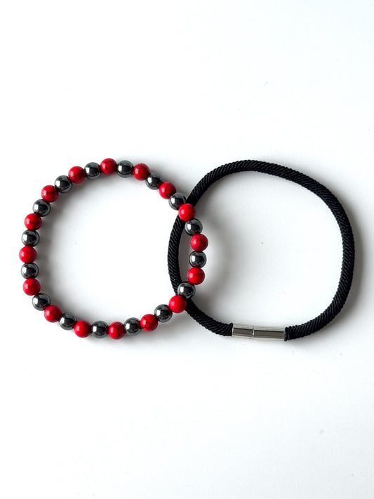 Pulsera roja para hombre #5