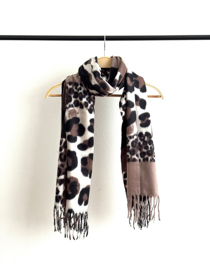 Bufanda Animal Print # Café
