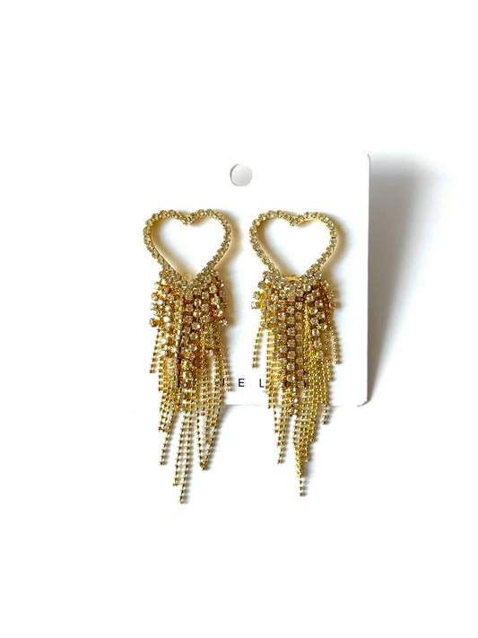 Aros de fantasía estrella #1025 dorado