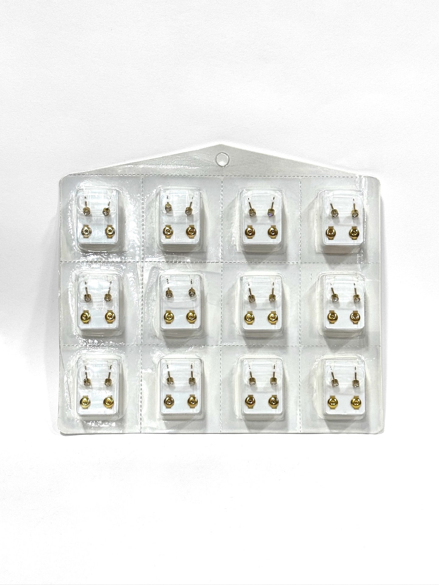 Abridores de oreja dorado punto de luz