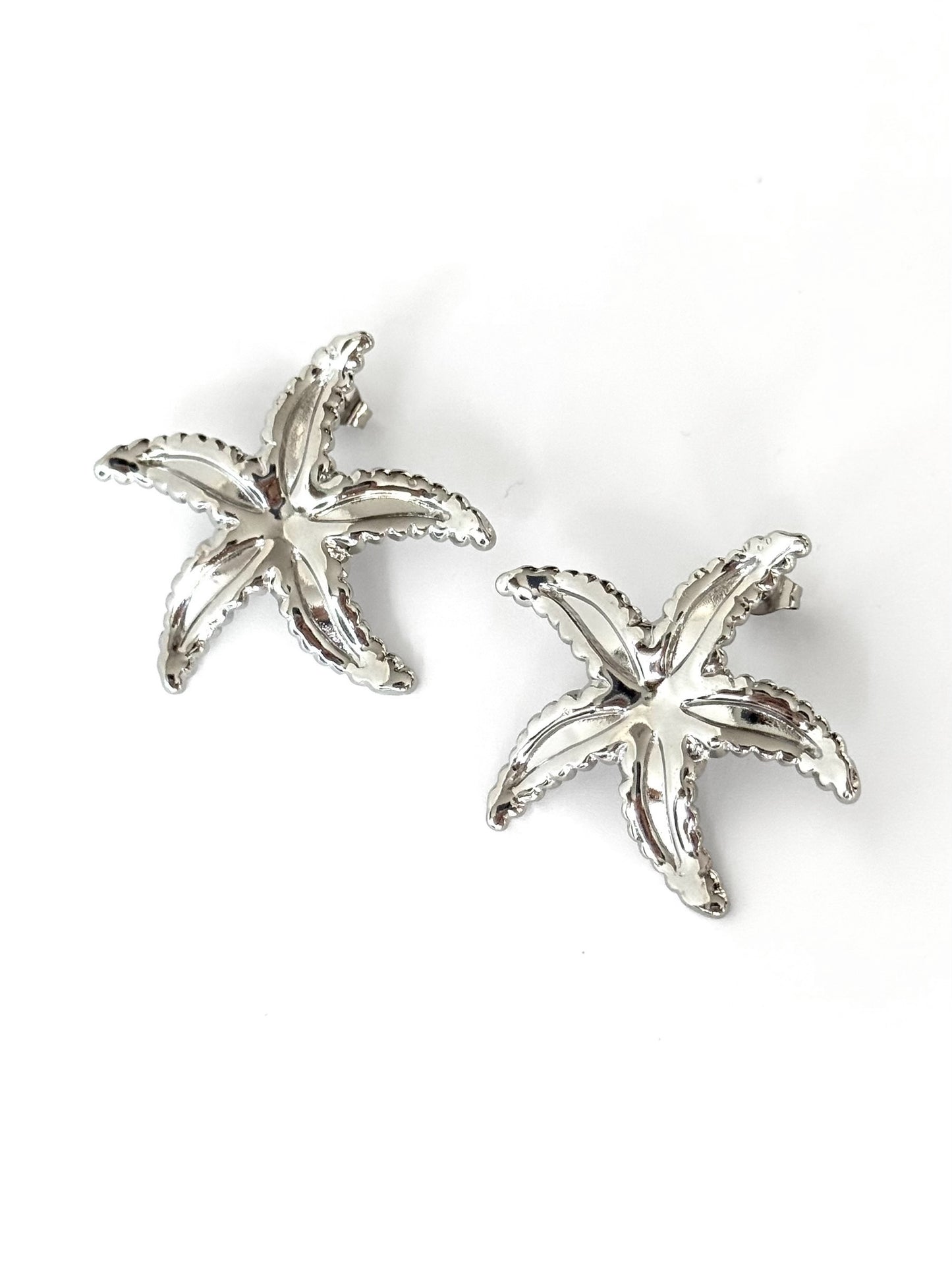 Aros de acero modelo #903 plateado