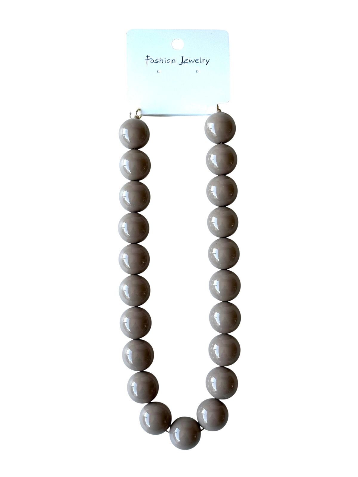 Collar Chicle 20mm#2 taupe (beige oscuro)