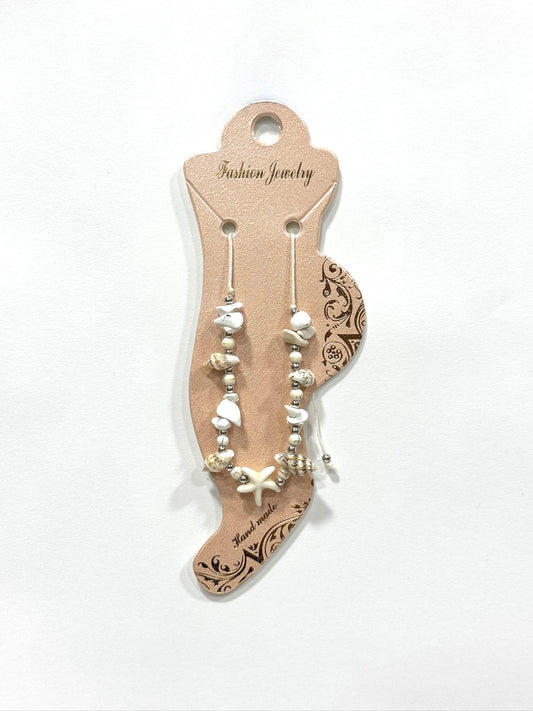 Tobillera de concha con estrella_DOCENA