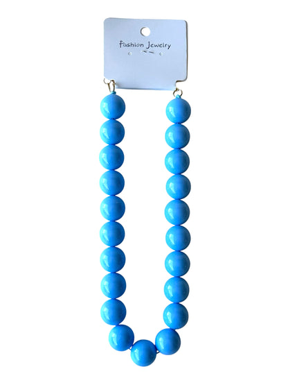 Collar Chicle 20mm #15 azul turqueza