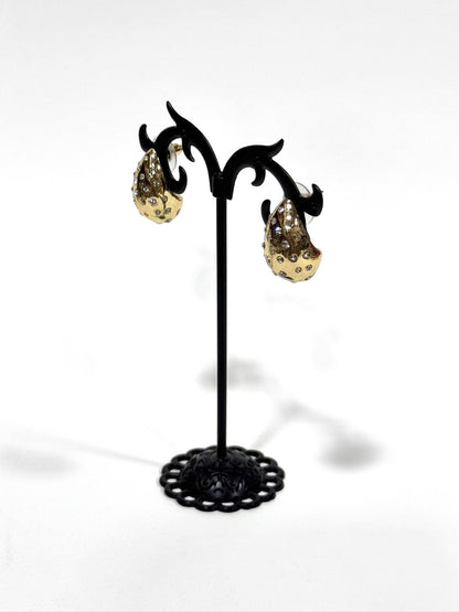 Aros Strass de fantasía #636 dorado