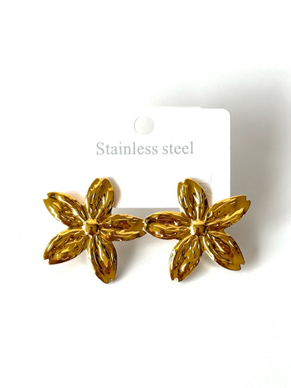 Aros de acero modelo #906 dorado