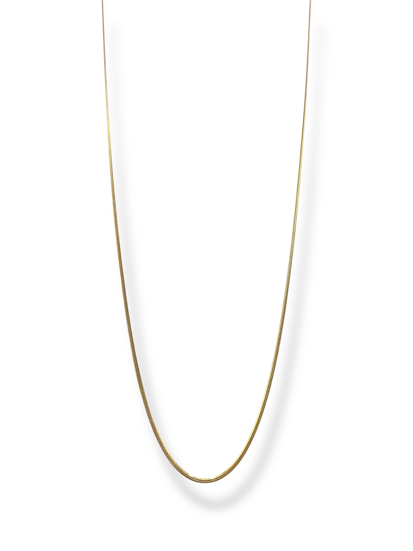 #E-6 Cadena de Serpiente Cinta_Dorado 2mm E-6