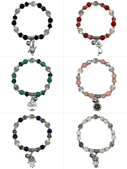 Pulsera Elasticada #Piedra multicolor