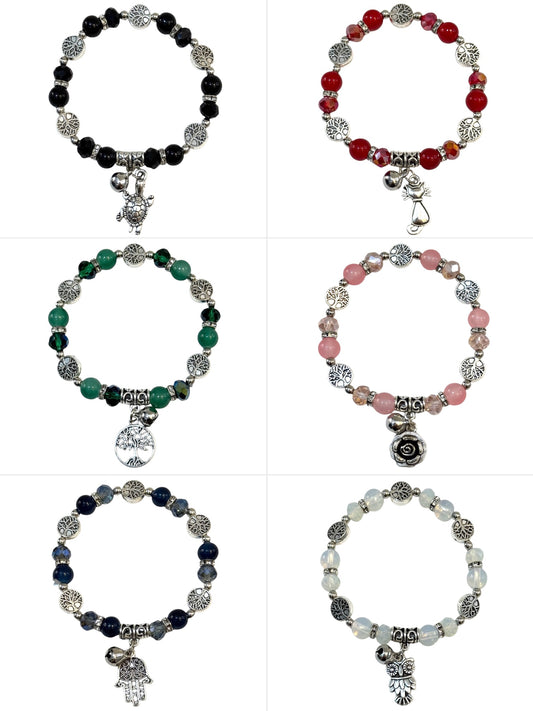 Pulsera Elasticada #Piedra multicolor