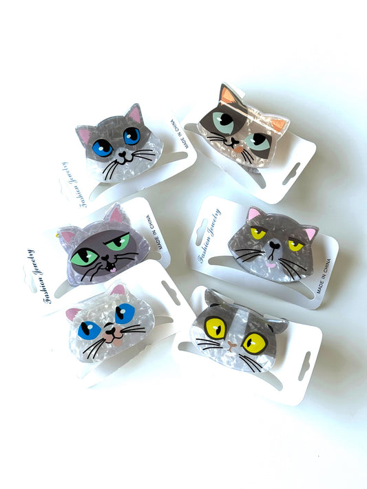 Pinche de gato cara chistosa #6cm (Docena)