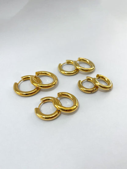 Argolla grueso dorado