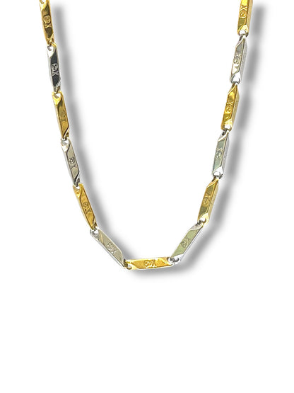 #Apd calavera Collar Hip Hop_Plateado&Dorado Calavera A-8