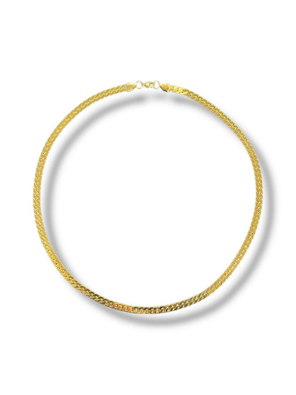 Cadena Piel de Serpiernte_Dorado 6mm B-4