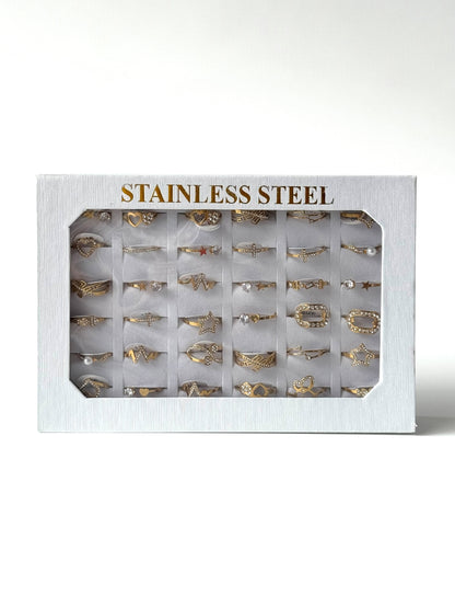 #56 ARGOLLA STRASS MULTIDISEÑO #925 dorado