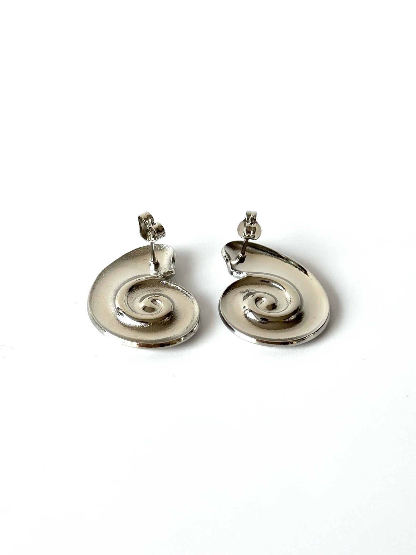 Aros de acero modelo #915 plateado