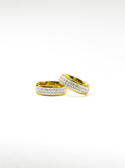 #44  ARGOLLA STRASS GRUESO LISO D